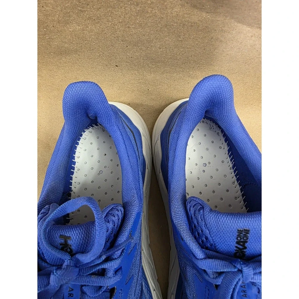 Hoka One One (Sz 10 D)  Men's Arahi 5 Running Shoes Dazzling Blue/Black Lace Up